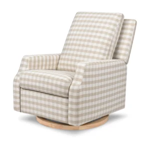 Sillón Mecedora Reclinable - Crewe Tan Gingham